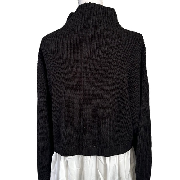 Eloquii Black White Twofer Skirted Sweater Size 18/20 - Picture 8 of 17